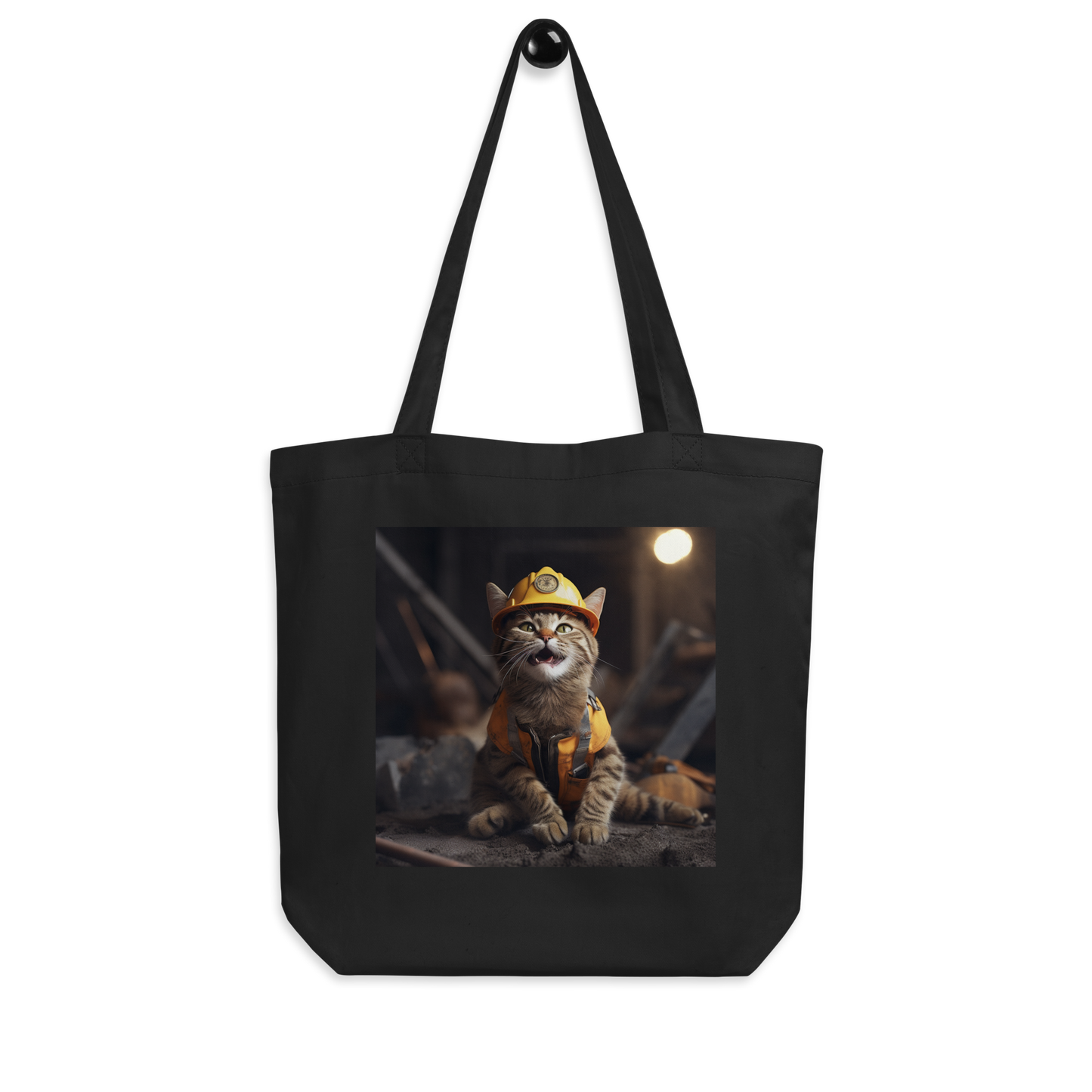 Domestic Shorthair ConstructionWorker Eco Tote Bag