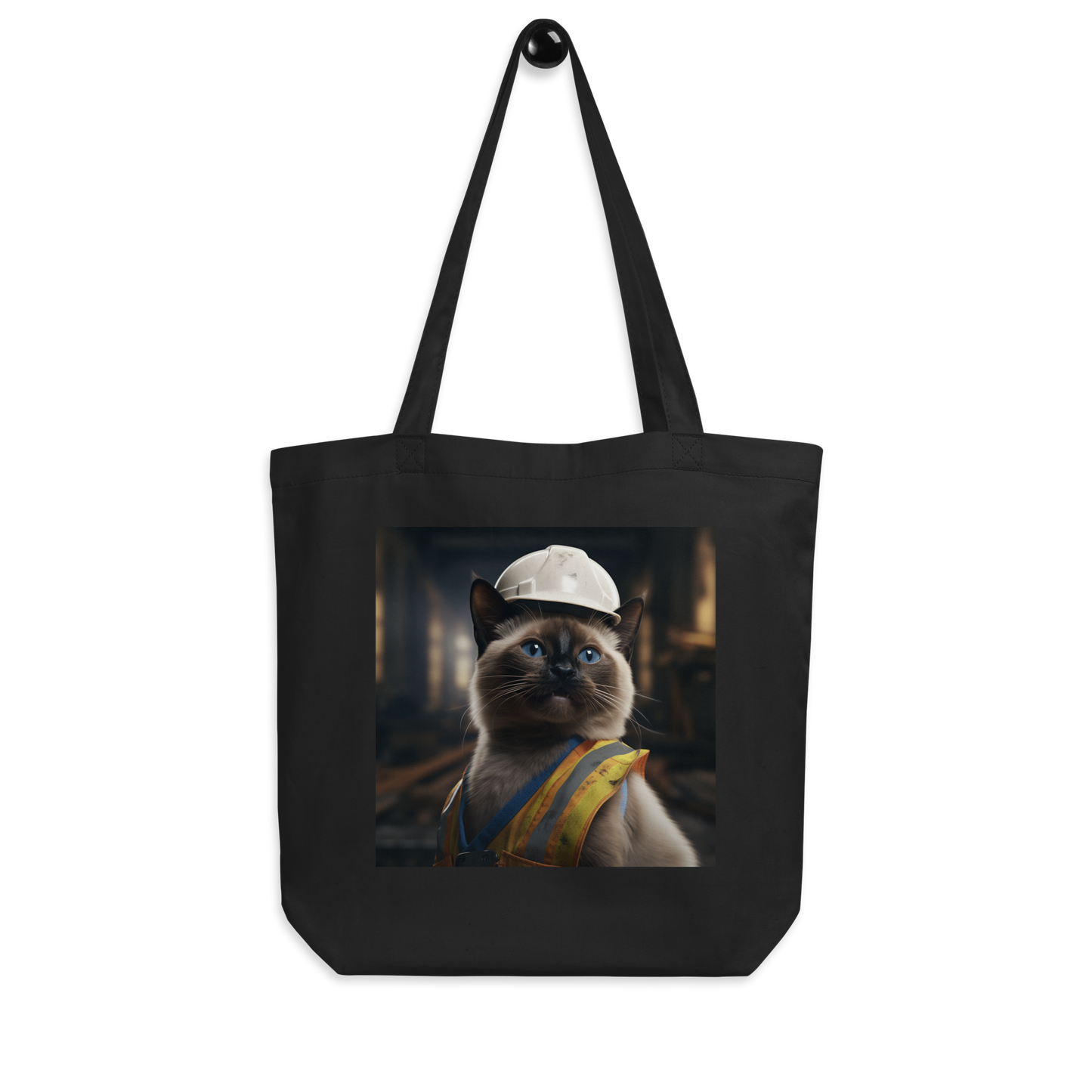 Siamese ConstructionWorker Eco Tote Bag