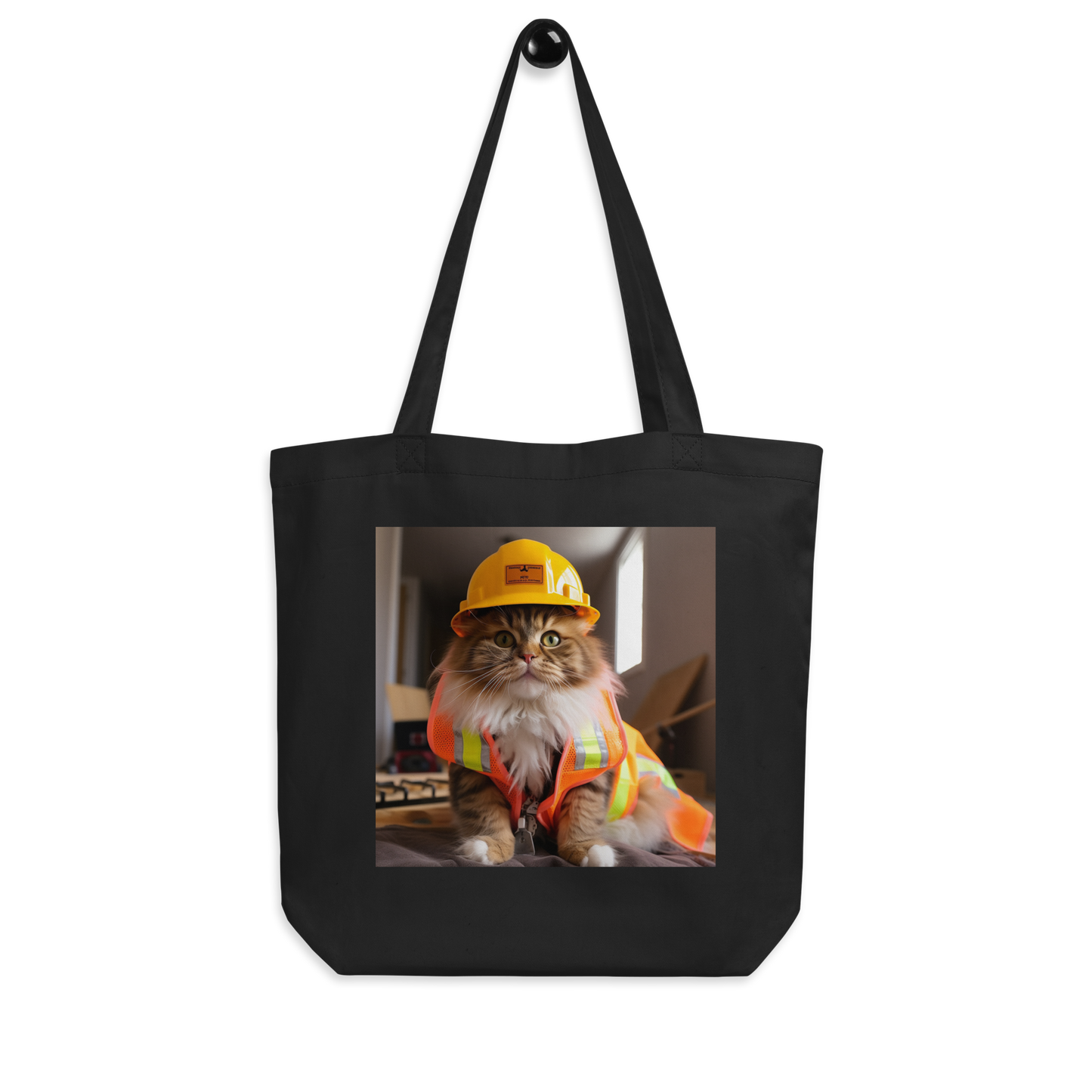 Maine Coon ConstructionWorker Eco Tote Bag