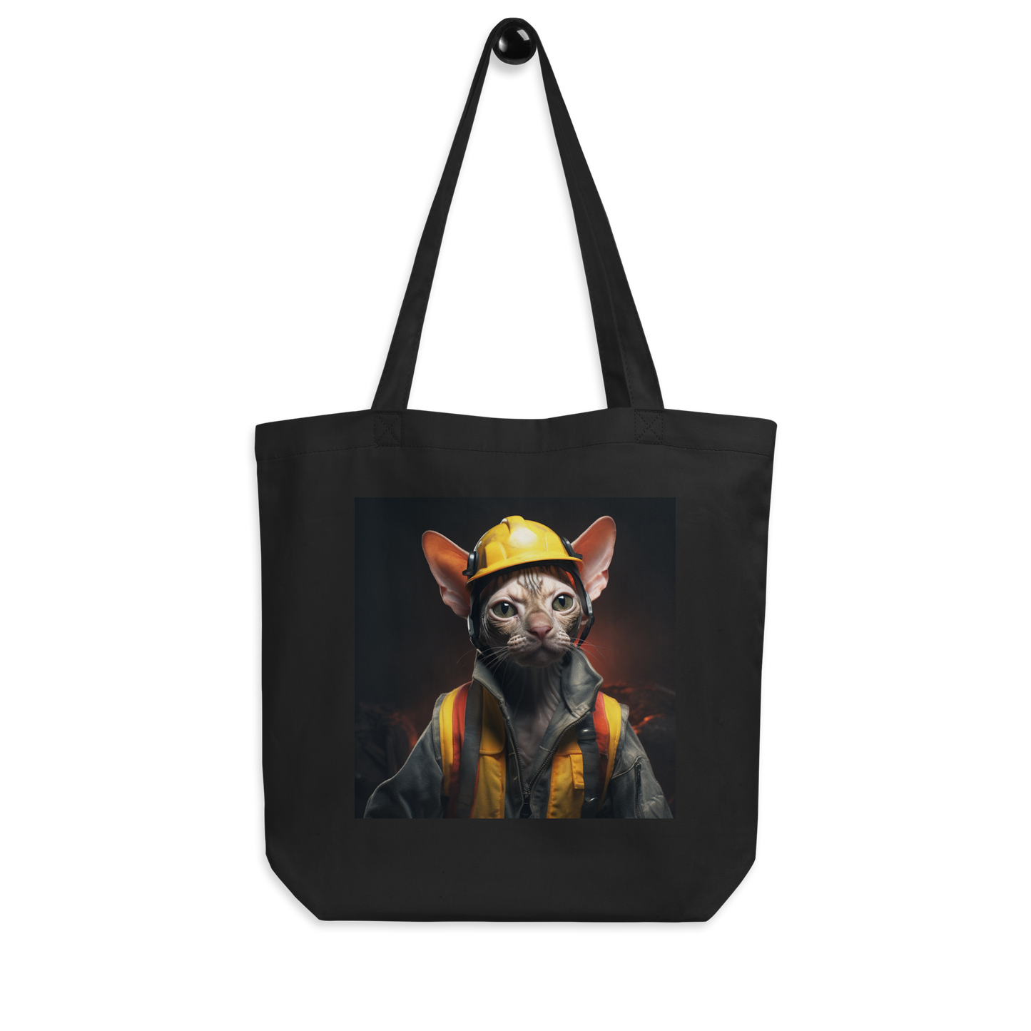 Sphynx ConstructionWorker Eco Tote Bag