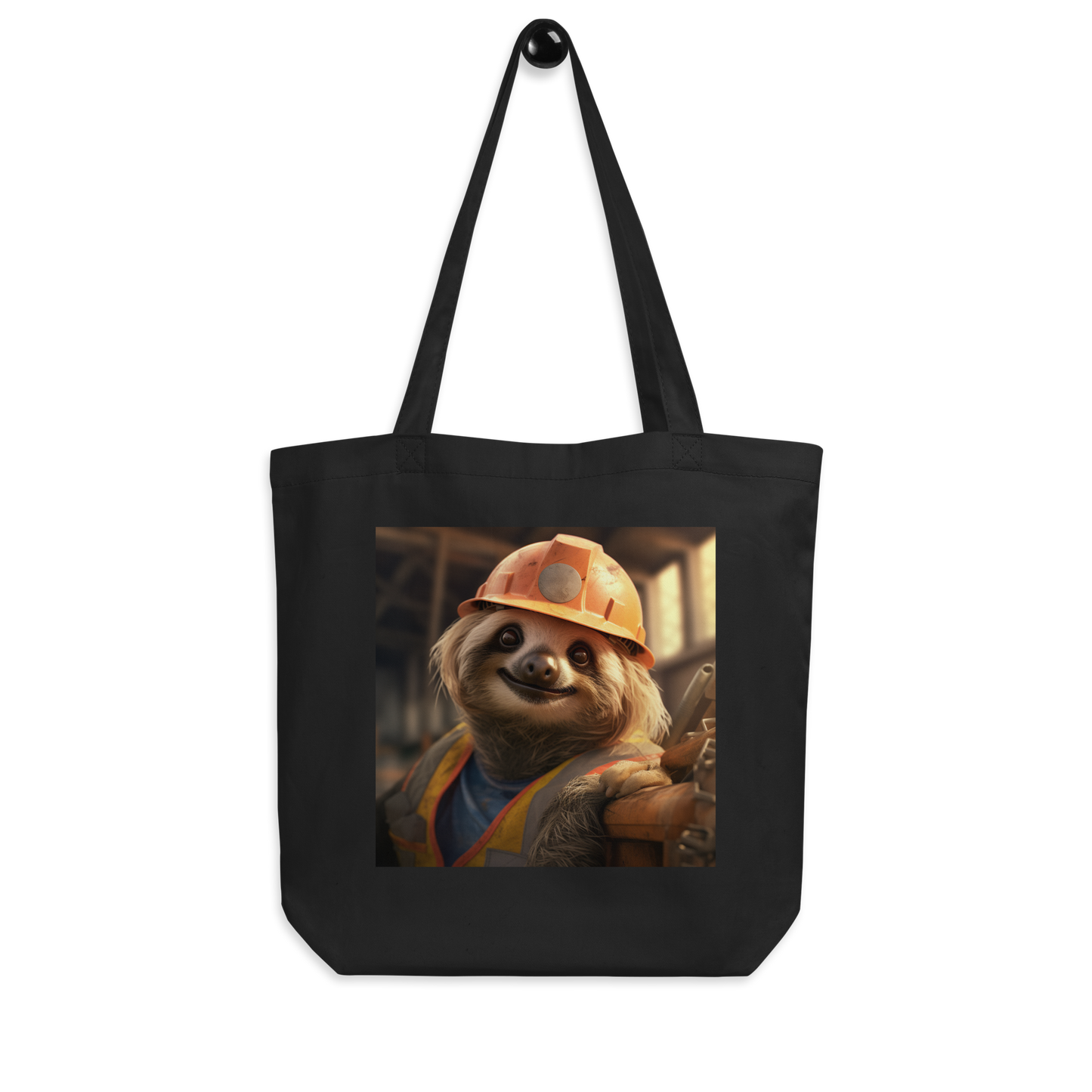 Sloth ConstructionWorker Eco Tote Bag