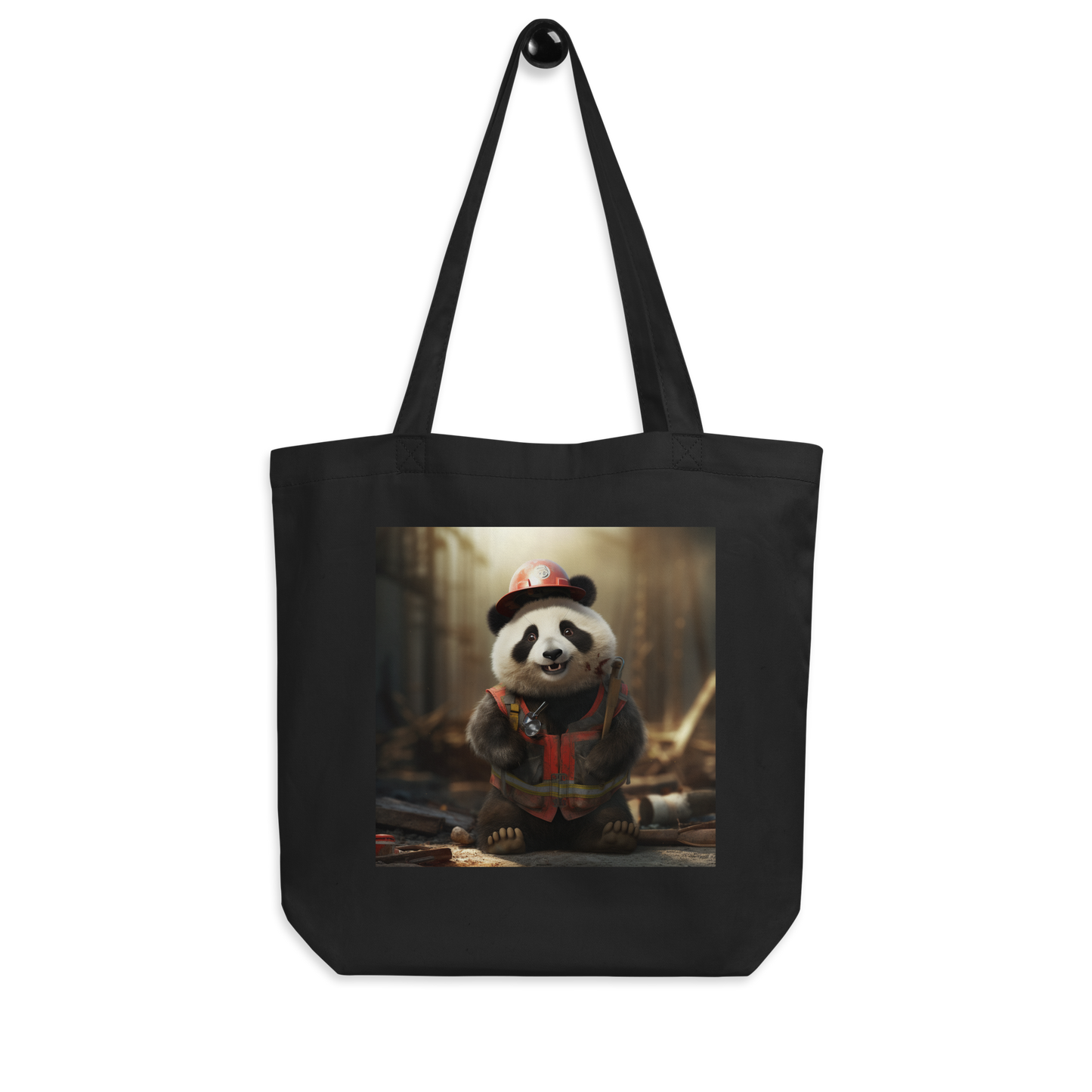 Panda ConstructionWorker Eco Tote Bag