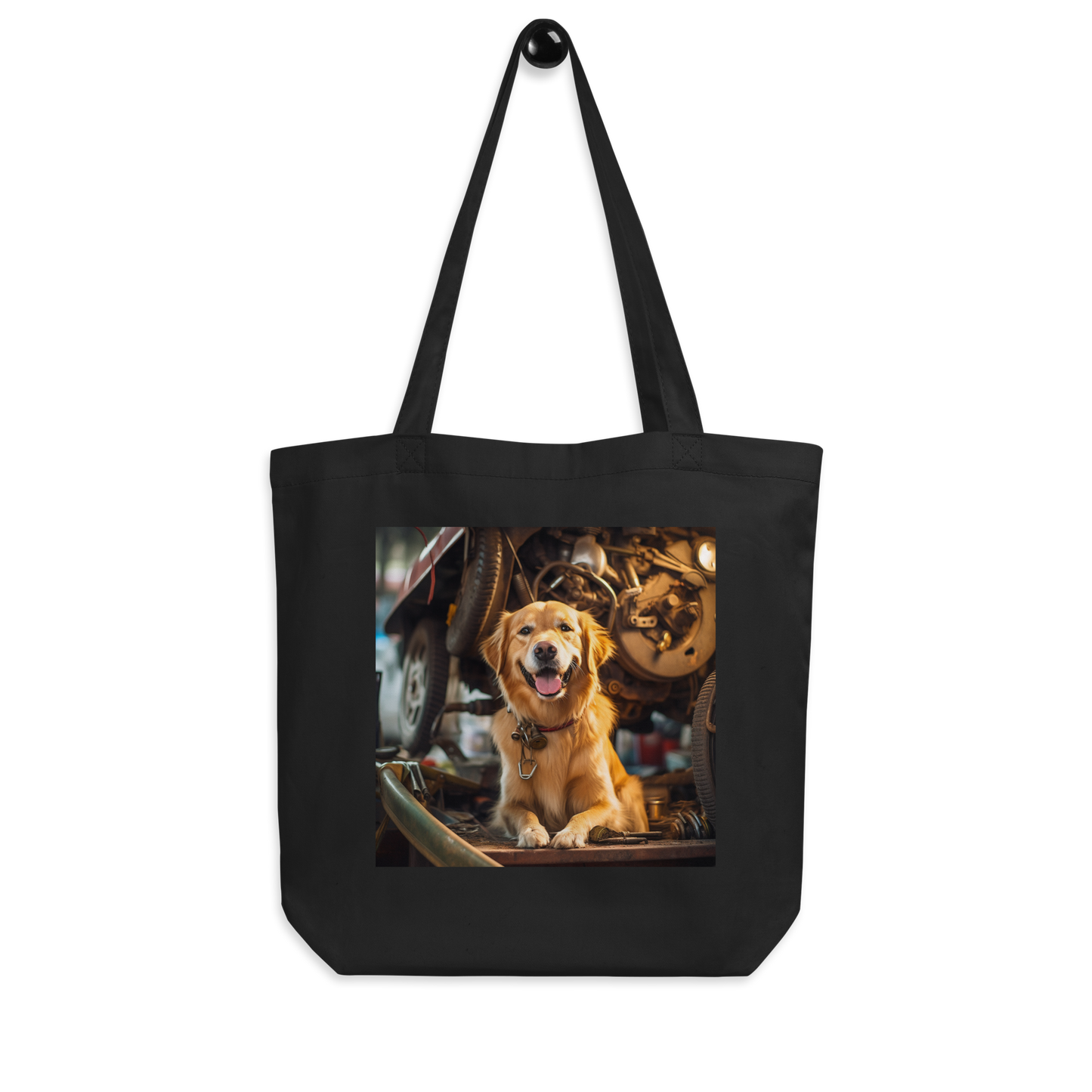 Golden Retriever AutoMechanic Eco Tote Bag