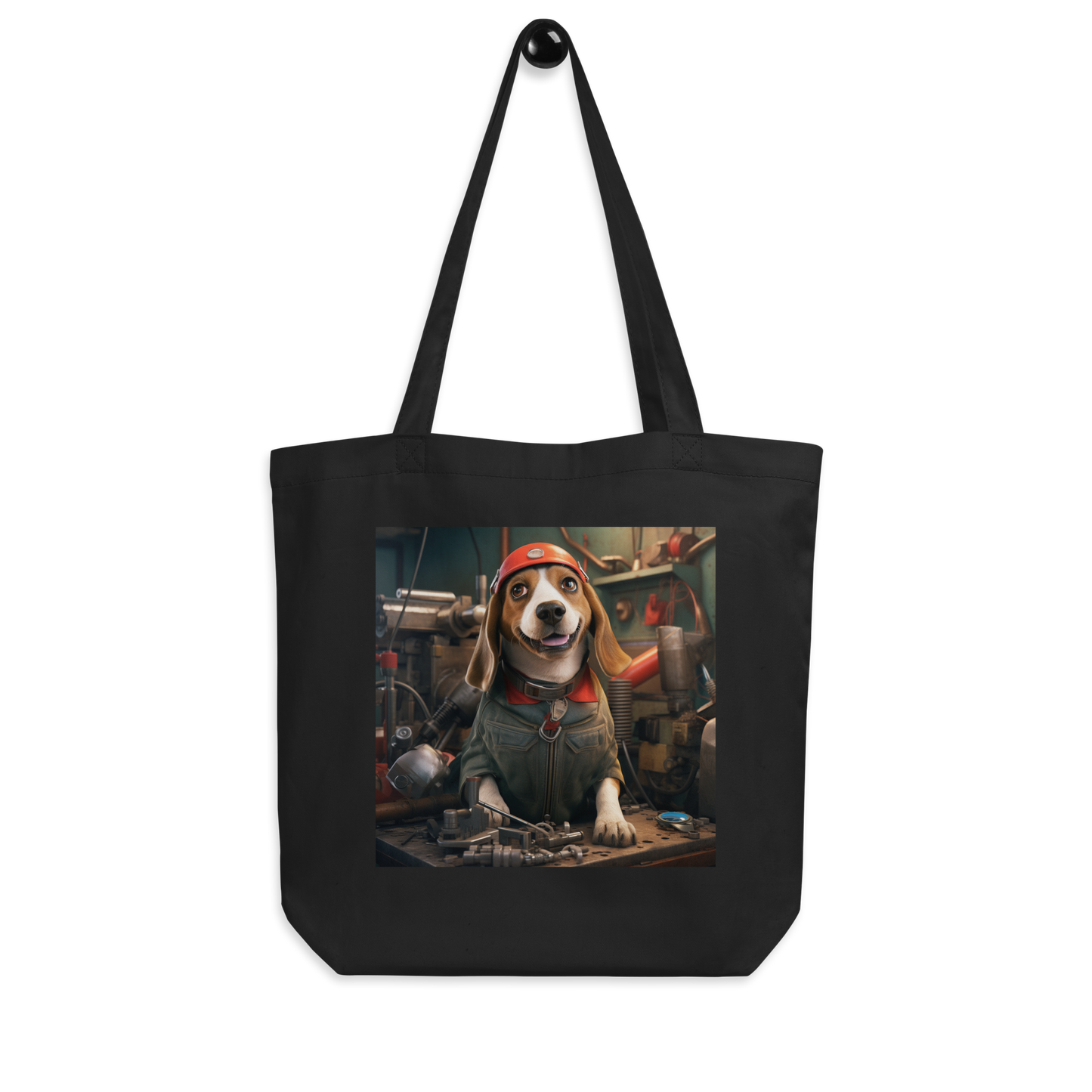 Beagle AutoMechanic Eco Tote Bag