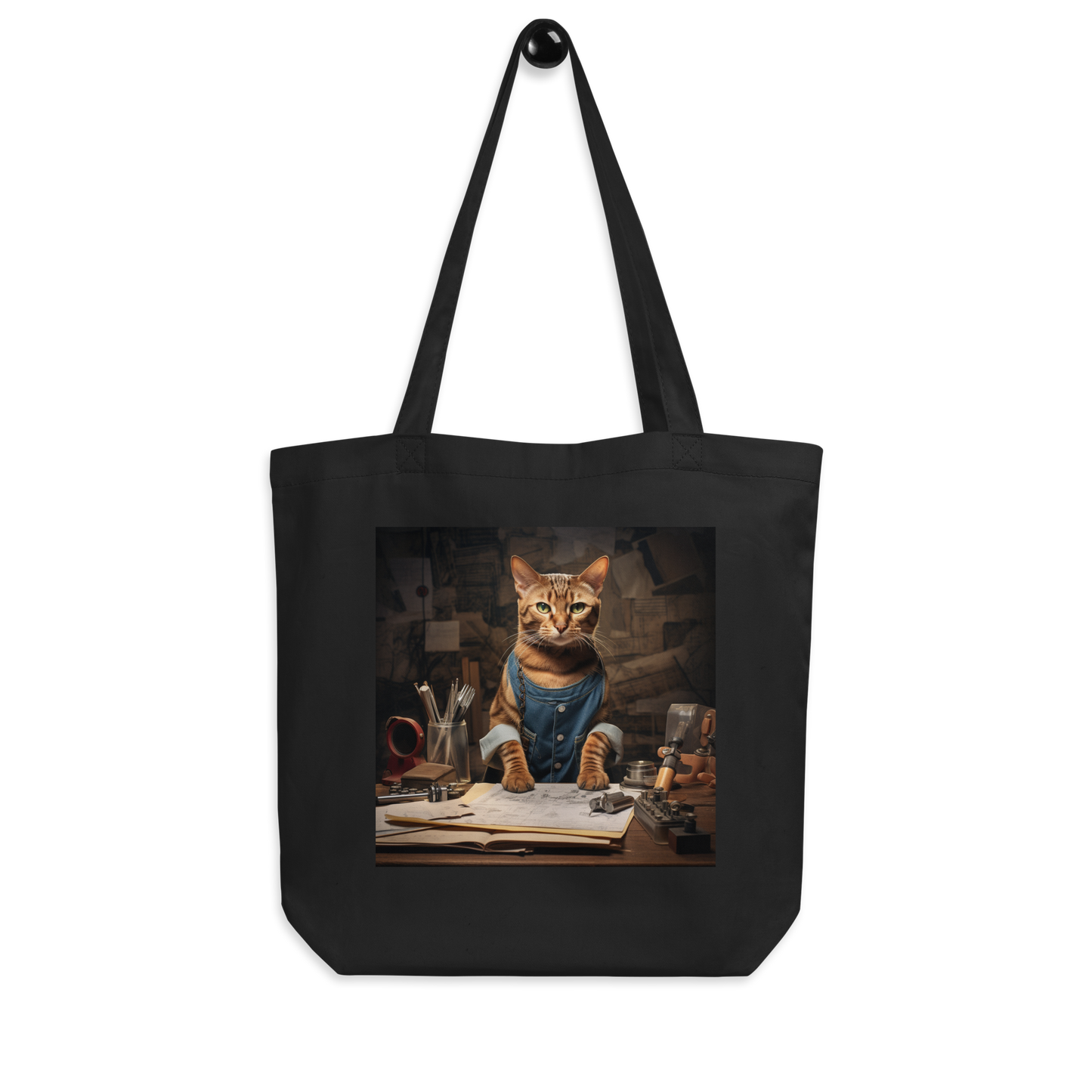 Domestic Shorthair AutoMechanic Eco Tote Bag