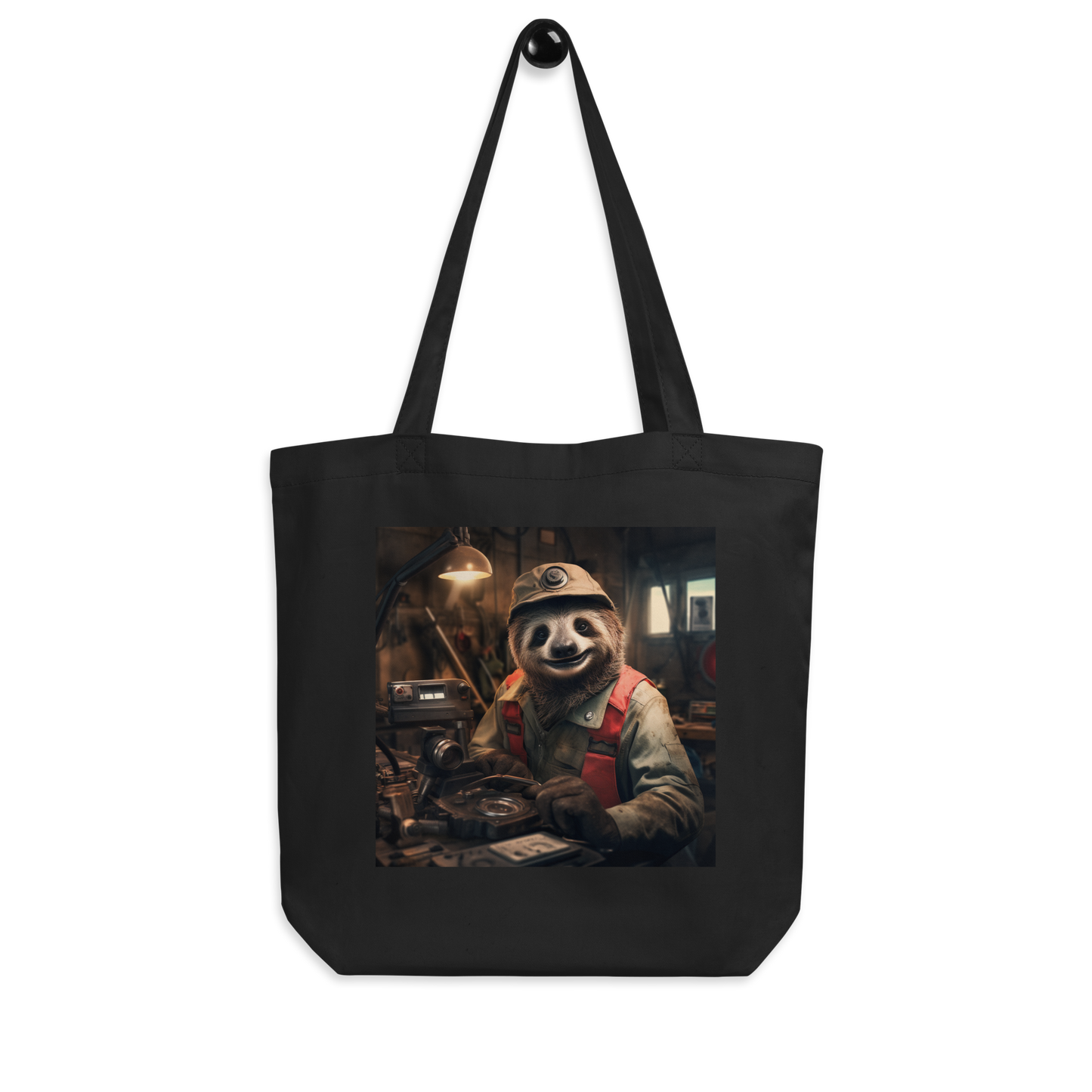 Sloth AutoMechanic Eco Tote Bag