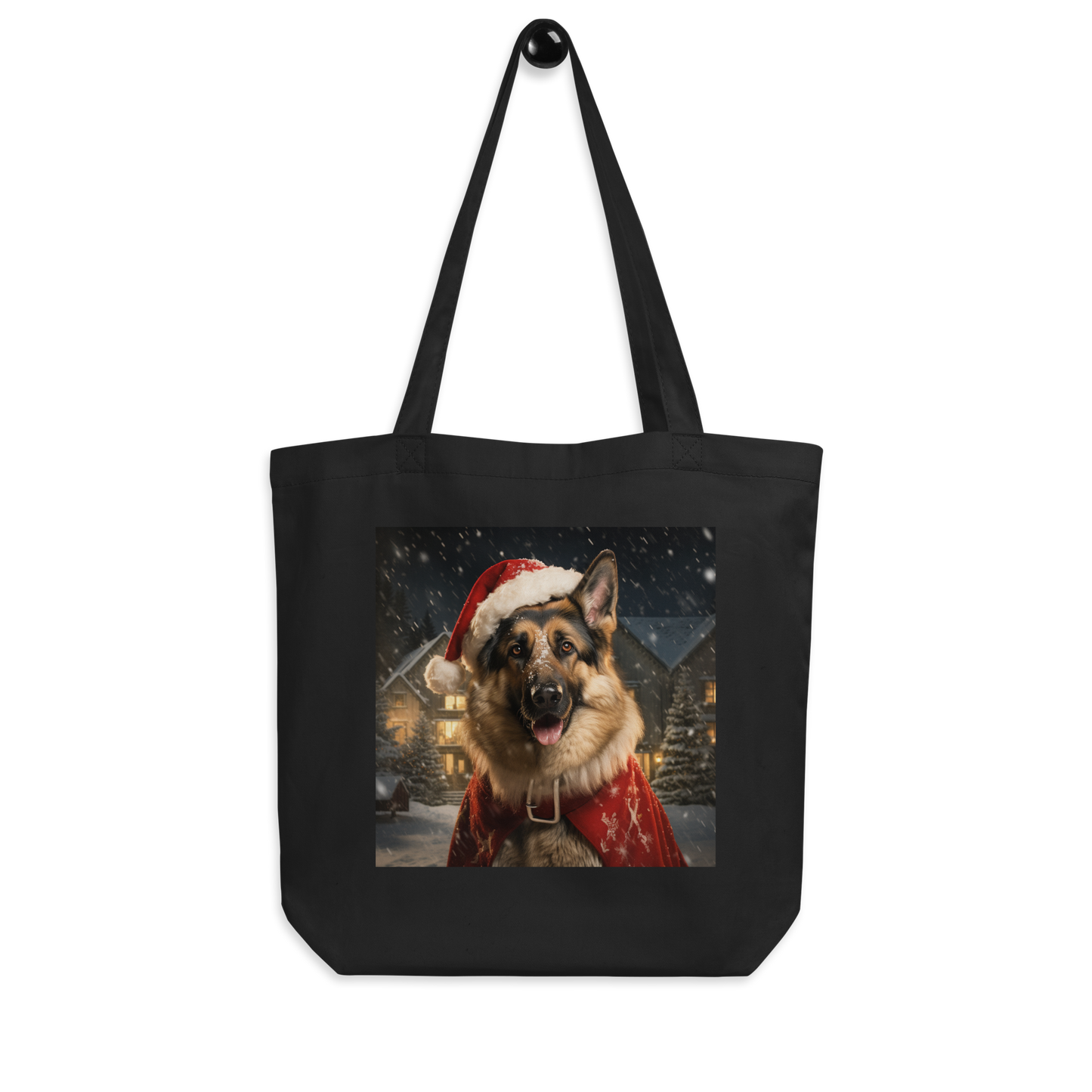 German Shepherd Christmas Eco Tote Bag