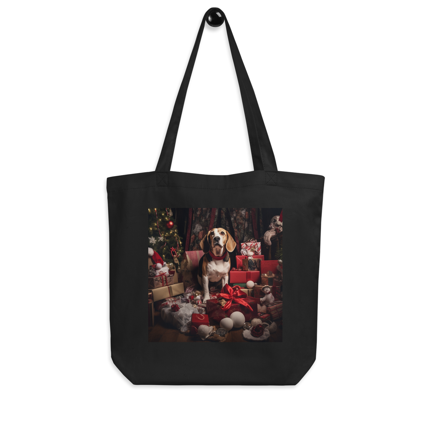 Beagle Christmas Eco Tote Bag