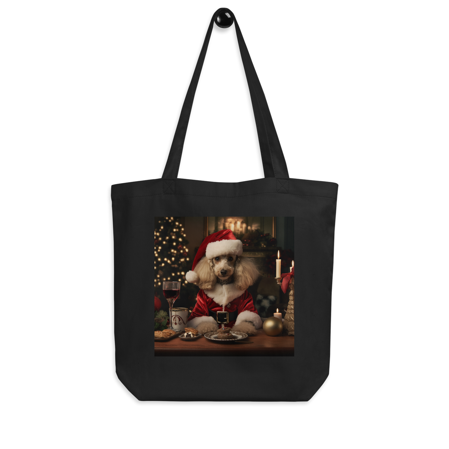 Poodle Christmas Eco Tote Bag