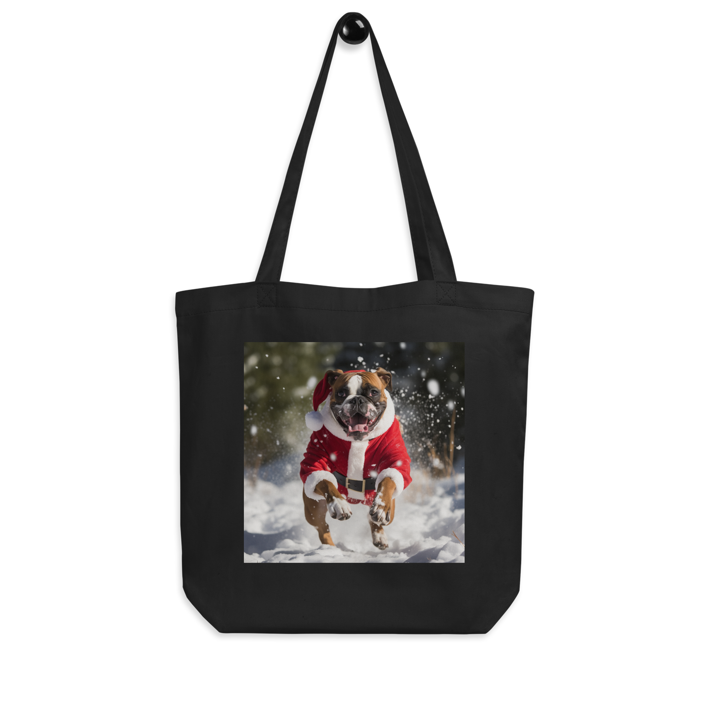 Boxer Christmas Eco Tote Bag