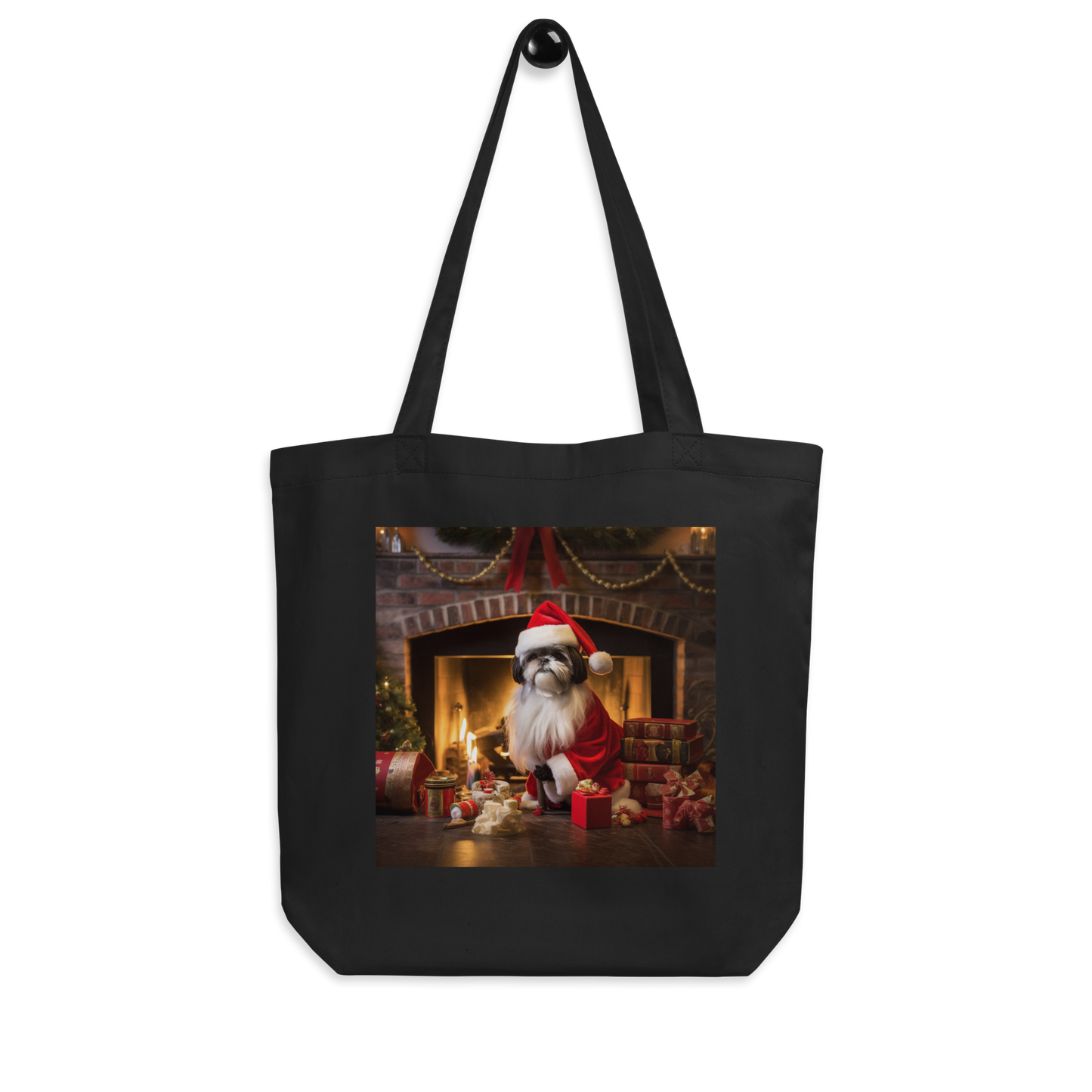 Shih Tzu Christmas Eco Tote Bag