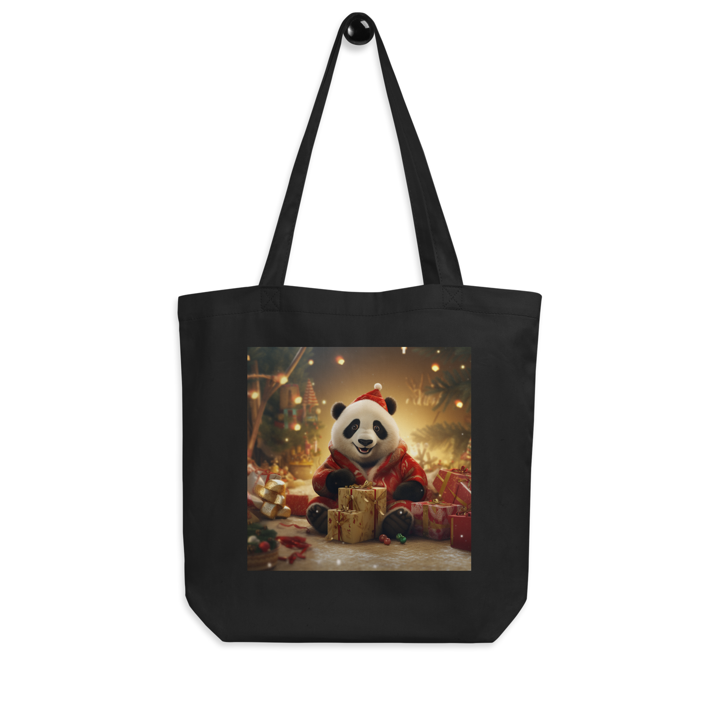 Panda Christmas Eco Tote Bag