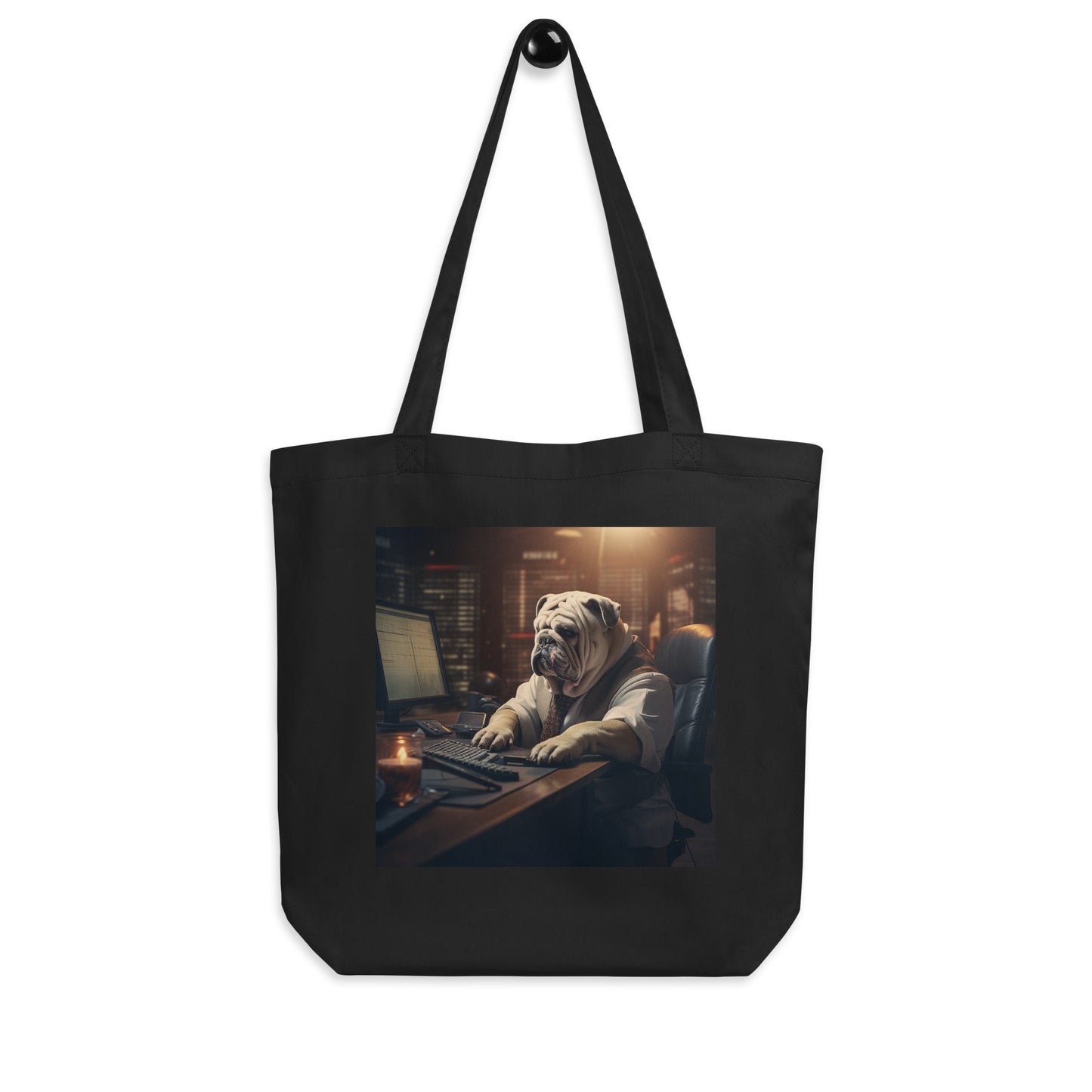 Bull Dog Stock Trader Eco Tote Bag