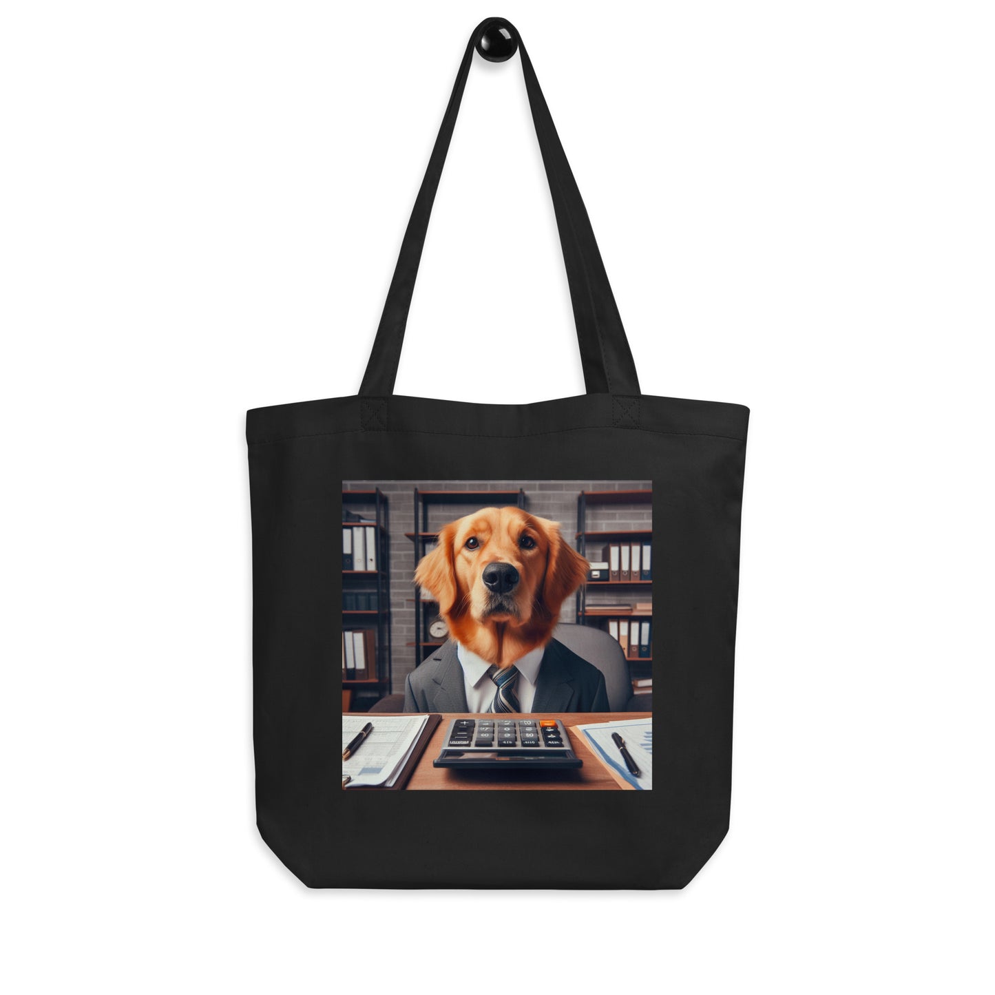 Golden Retriever Accountant Eco Tote Bag