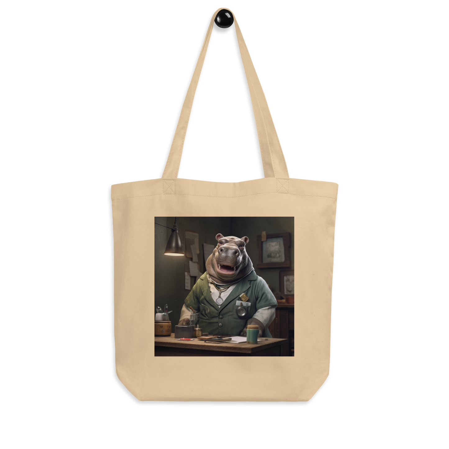 Hippo Doctor Eco Tote Bag