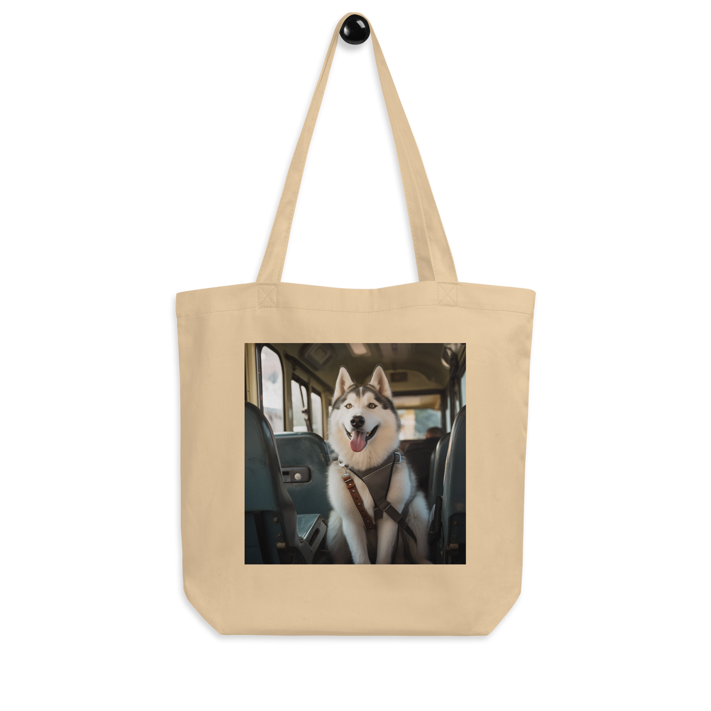 Siberian Husky Bus Driver Eco Tote Bag