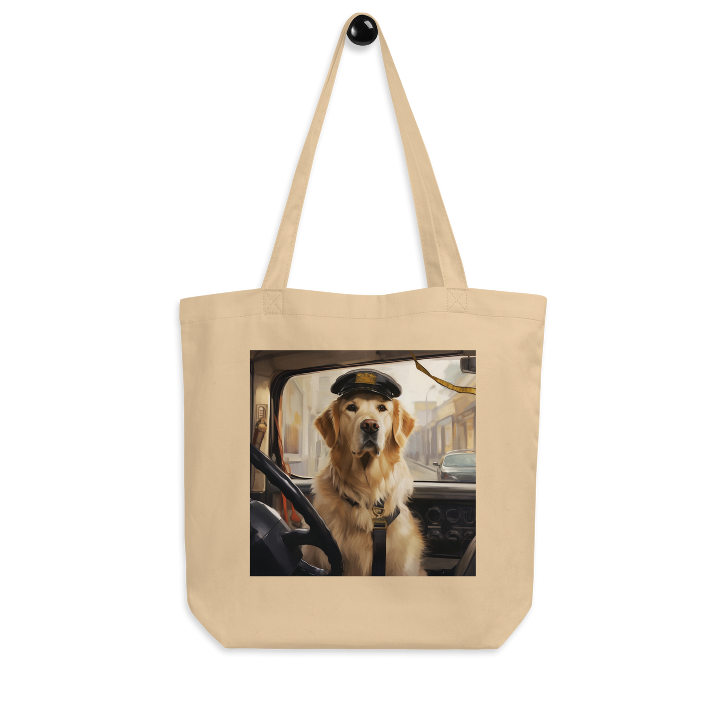 Golden Retriever Bus Driver Eco Tote Bag