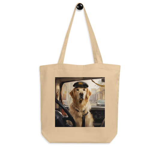 Golden Retriever Bus Driver Eco Tote Bag