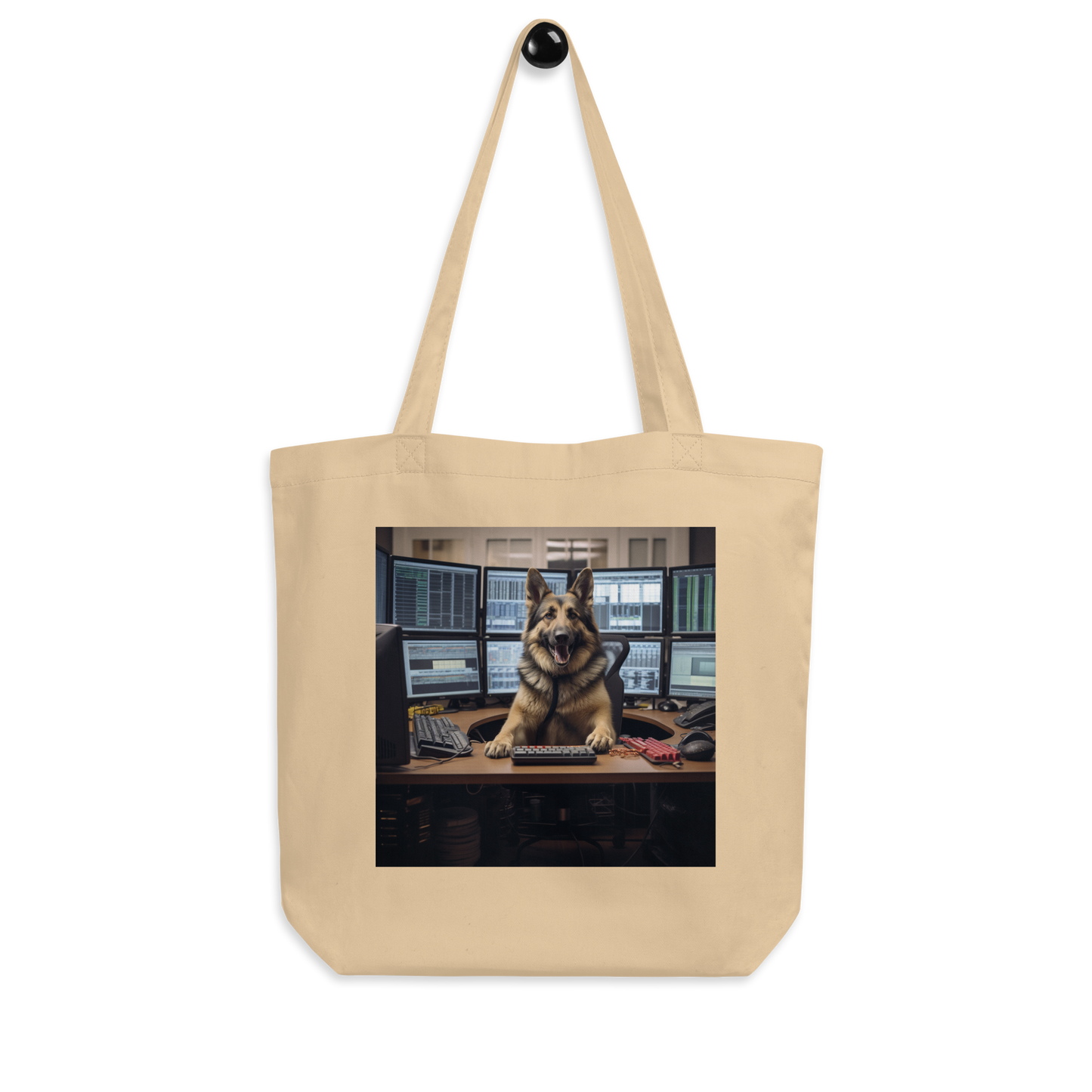 German Shepherd Stock Trader Eco Tote Bag