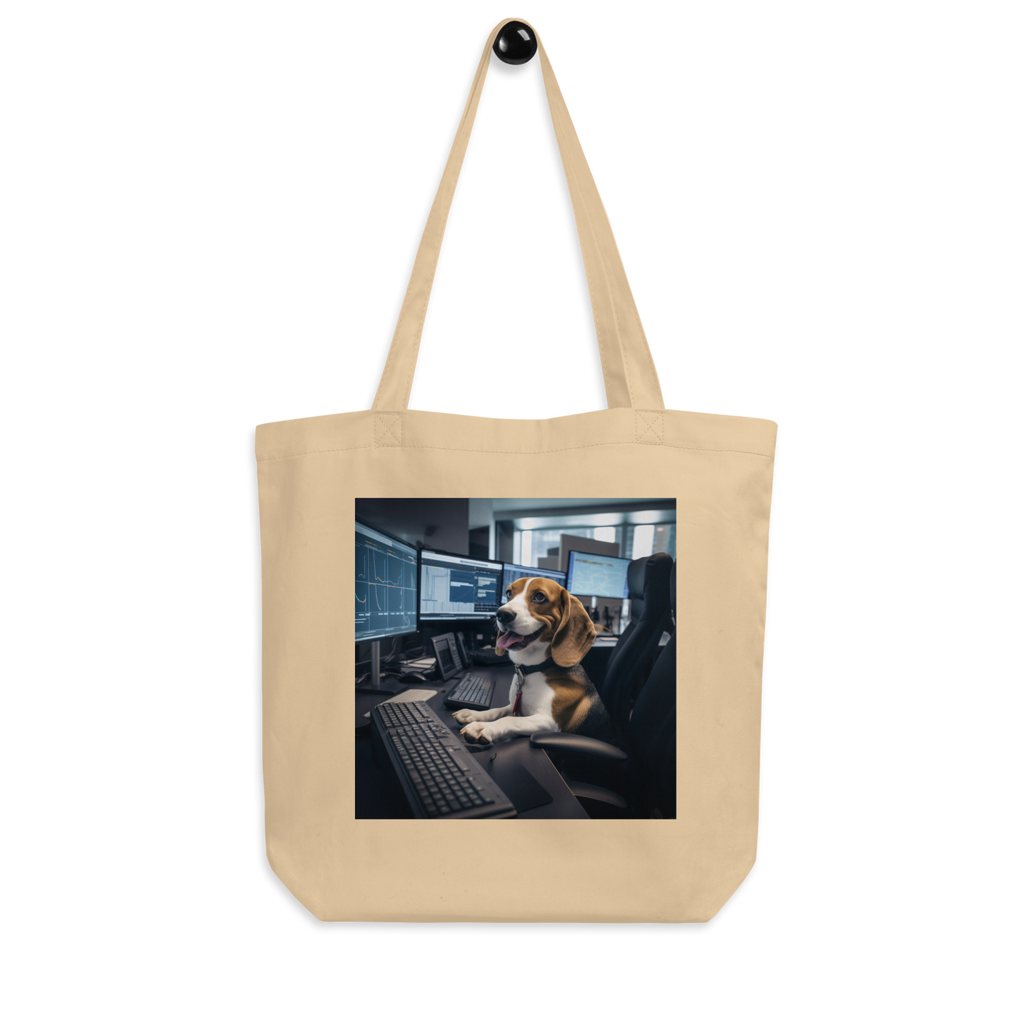 Beagle Stock Trader Eco Tote Bag