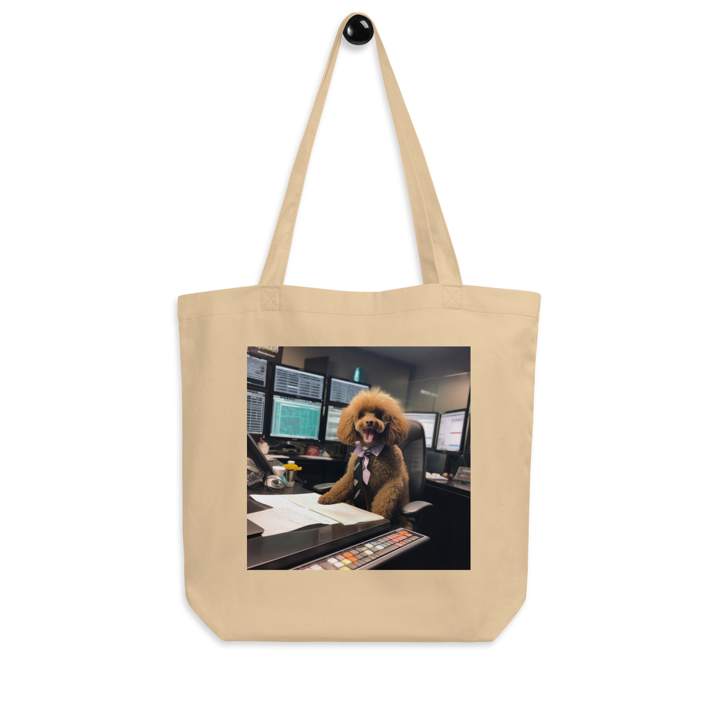 Poodle Stock Trader Eco Tote Bag