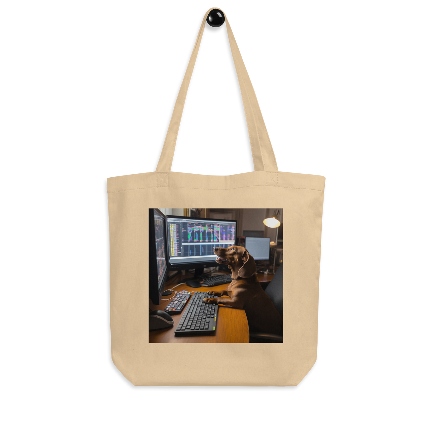 Dachshund Stock Trader Eco Tote Bag