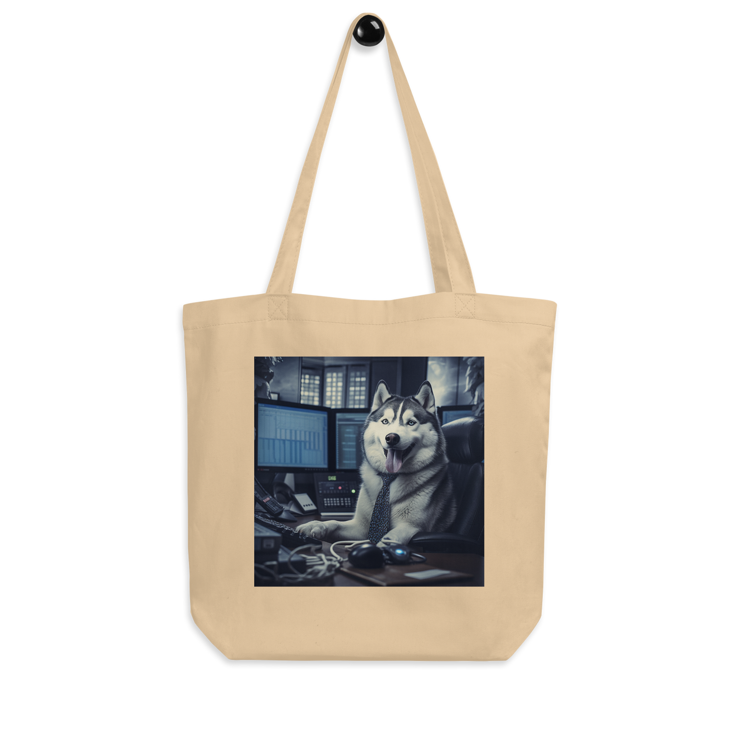 Siberian Husky Stock Trader Eco Tote Bag