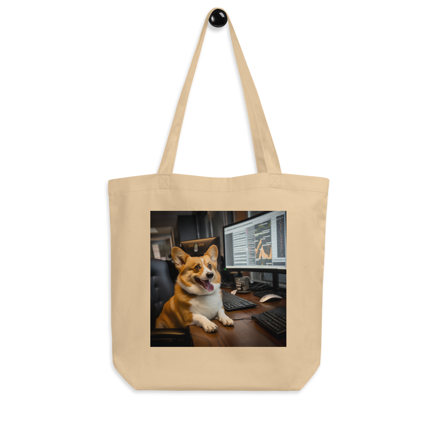 Pembroke Welsh Corgi Stock Trader Eco Tote Bag