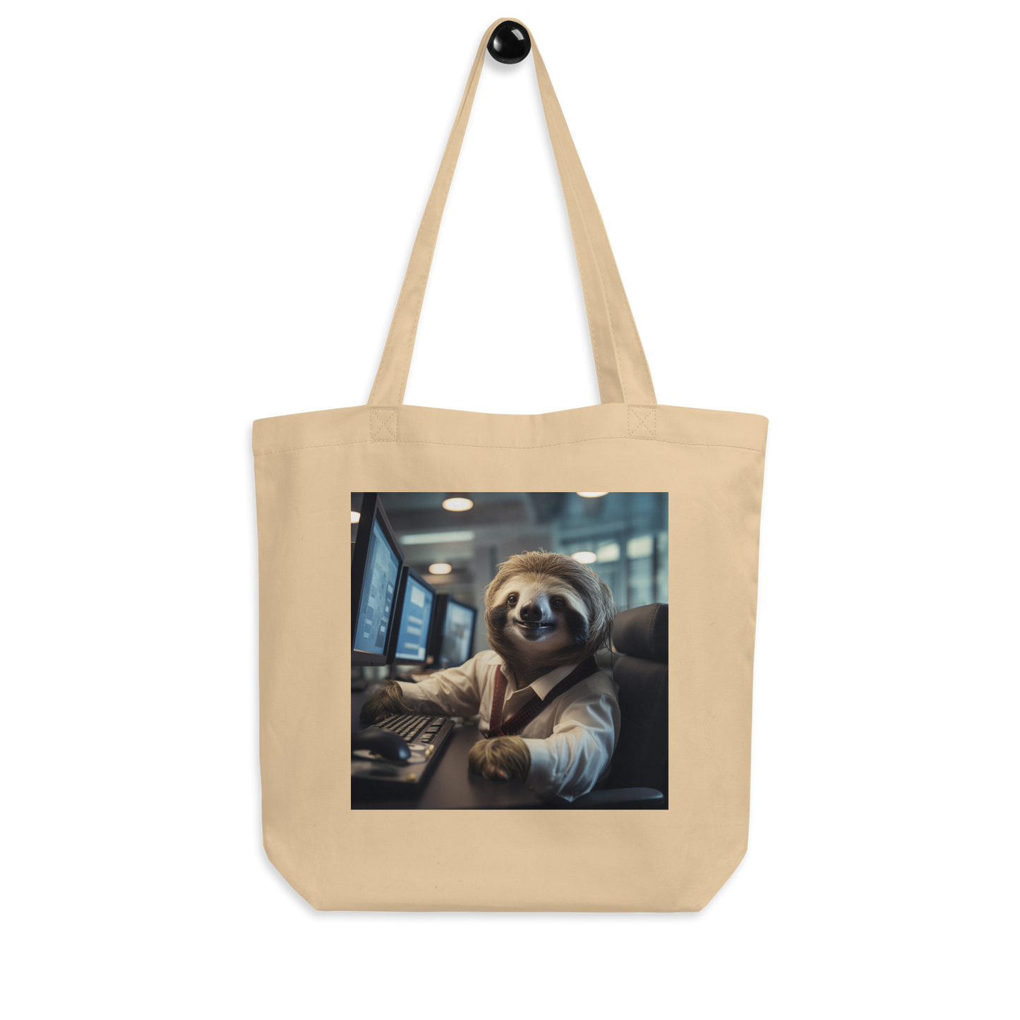 Sloth Stock Trader Eco Tote Bag