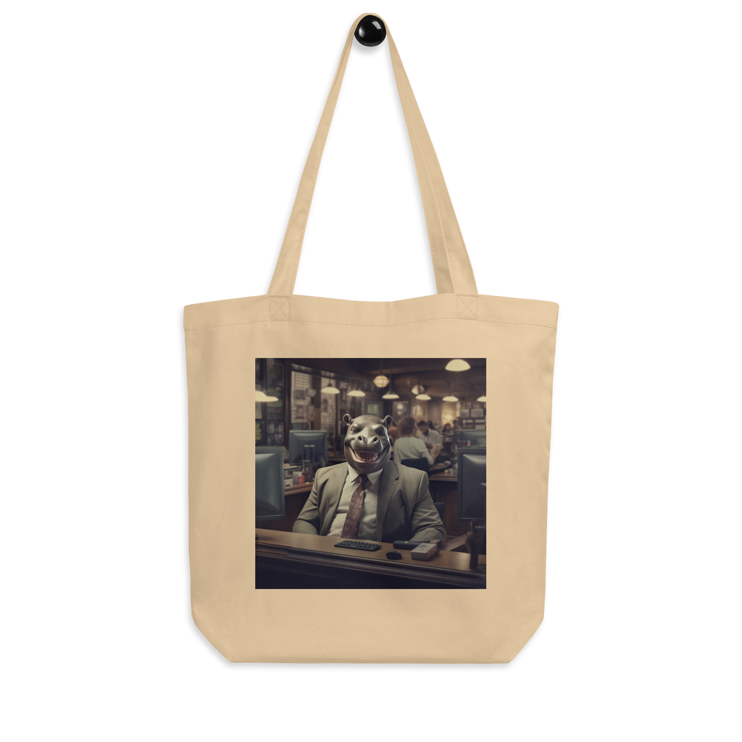 Hippo Stock Trader Eco Tote Bag