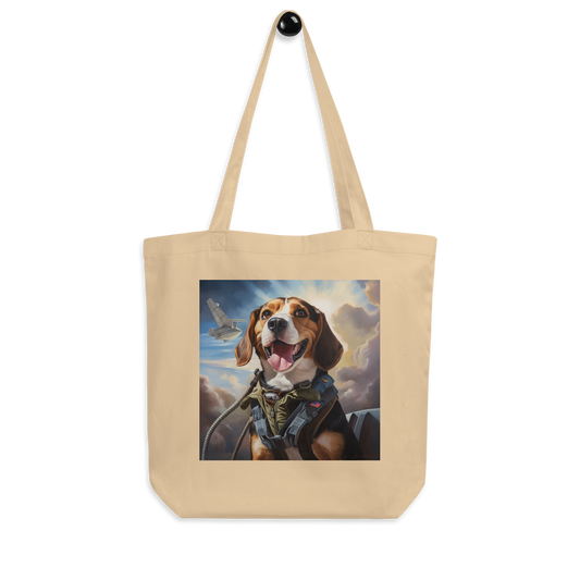 Beagle Air Force Officer Eco Tote Bag