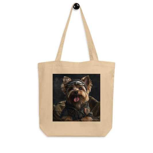 Yorkshire Terrier Air Force Officer Eco Tote Bag
