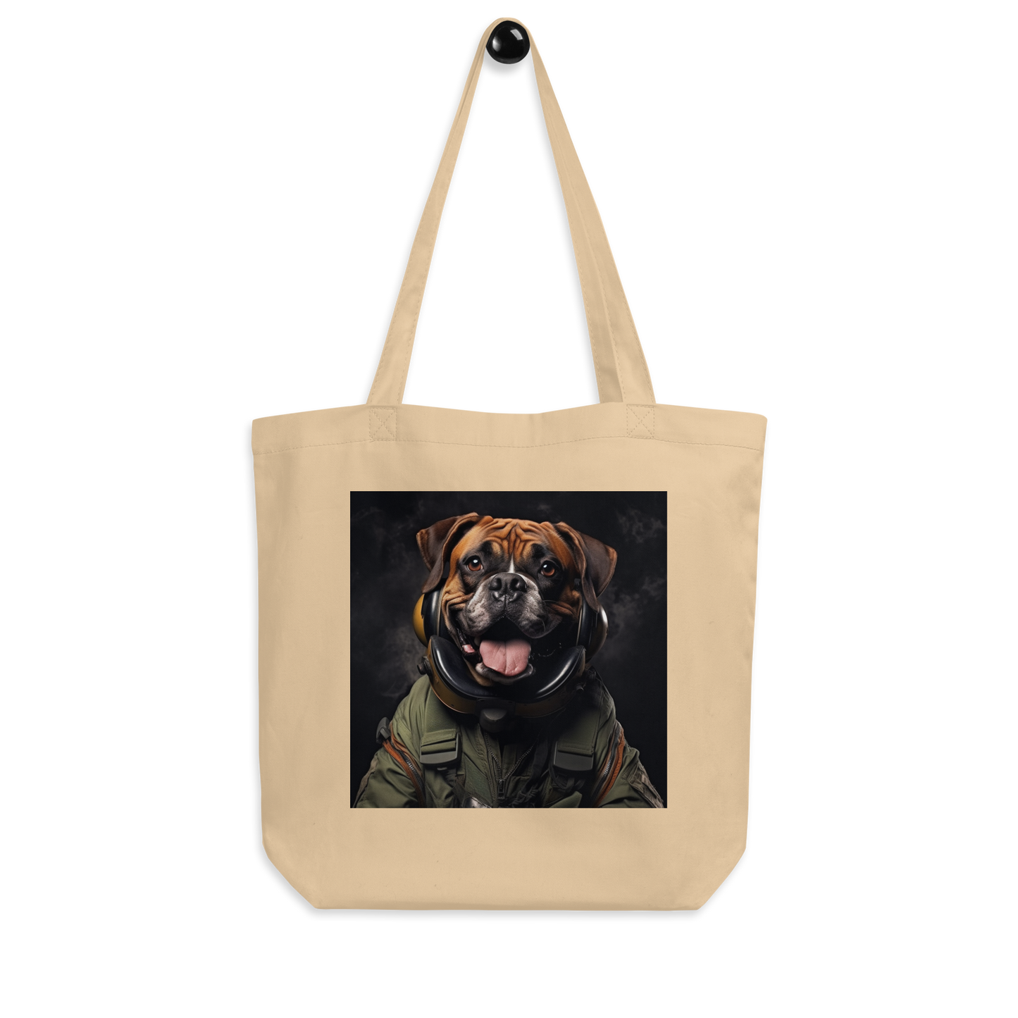 Boxer Air Force Officer Eco Tote Bag