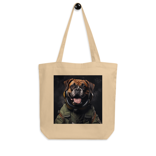 Boxer Air Force Officer Eco Tote Bag