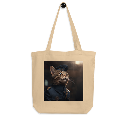 Domestic Shorthair Air Force Officer Eco Tote Bag