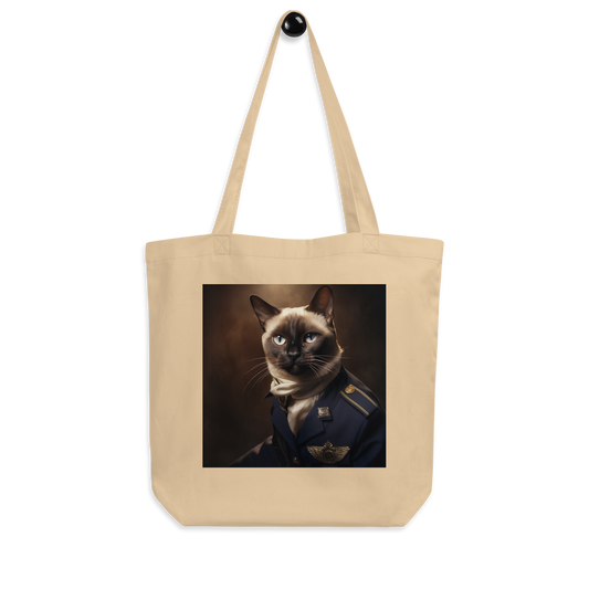 Siamese Air Force Officer Eco Tote Bag