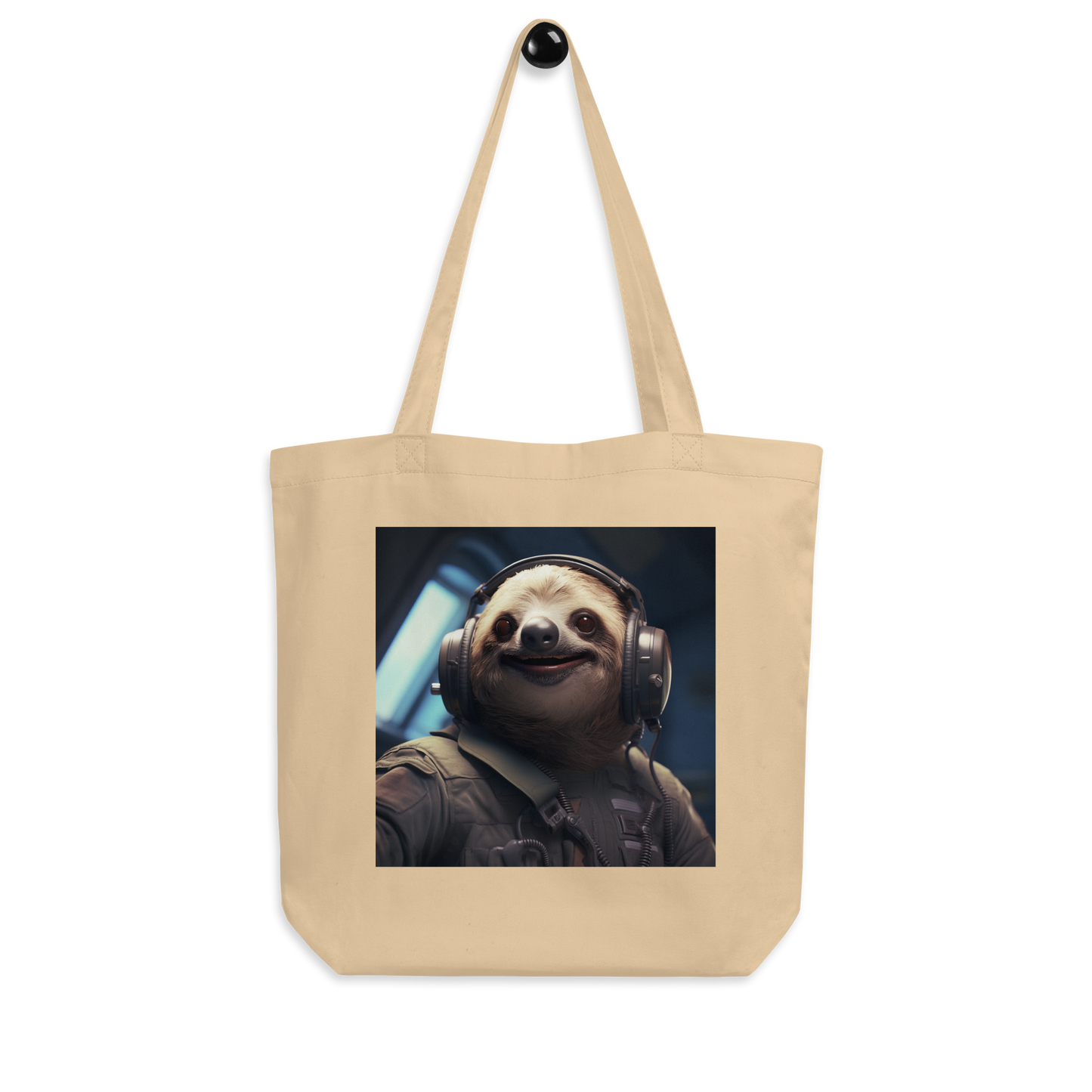 Sloth Air Force Officer Eco Tote Bag