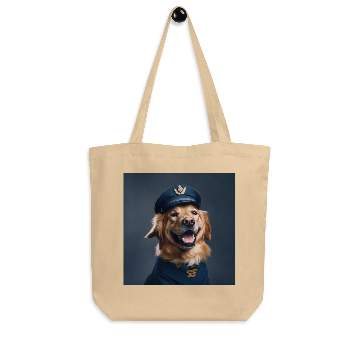 Golden Retriever Airline Pilot Eco Tote Bag