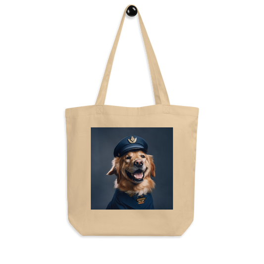 Golden Retriever Airline Pilot Eco Tote Bag