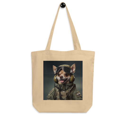 Chihuahua Airline Pilot Eco Tote Bag