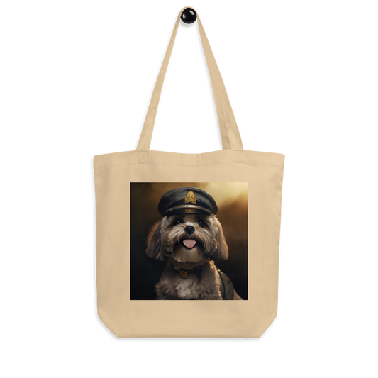 Shih Tzu Airline Pilot Eco Tote Bag