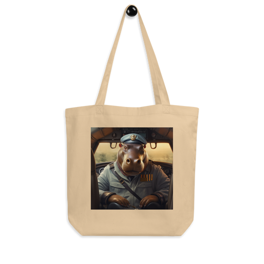 Hippo Airline Pilot Eco Tote Bag