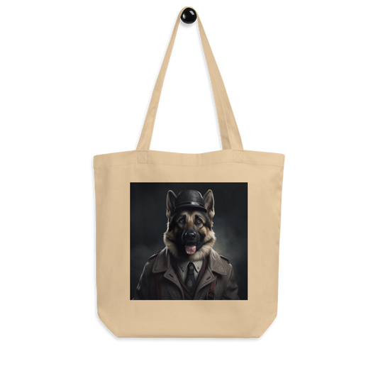 German Shepherd Detective Eco Tote Bag