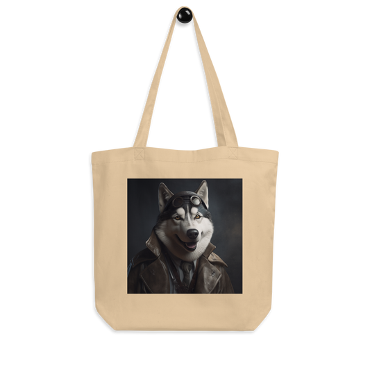 Siberian Husky Detective Eco Tote Bag