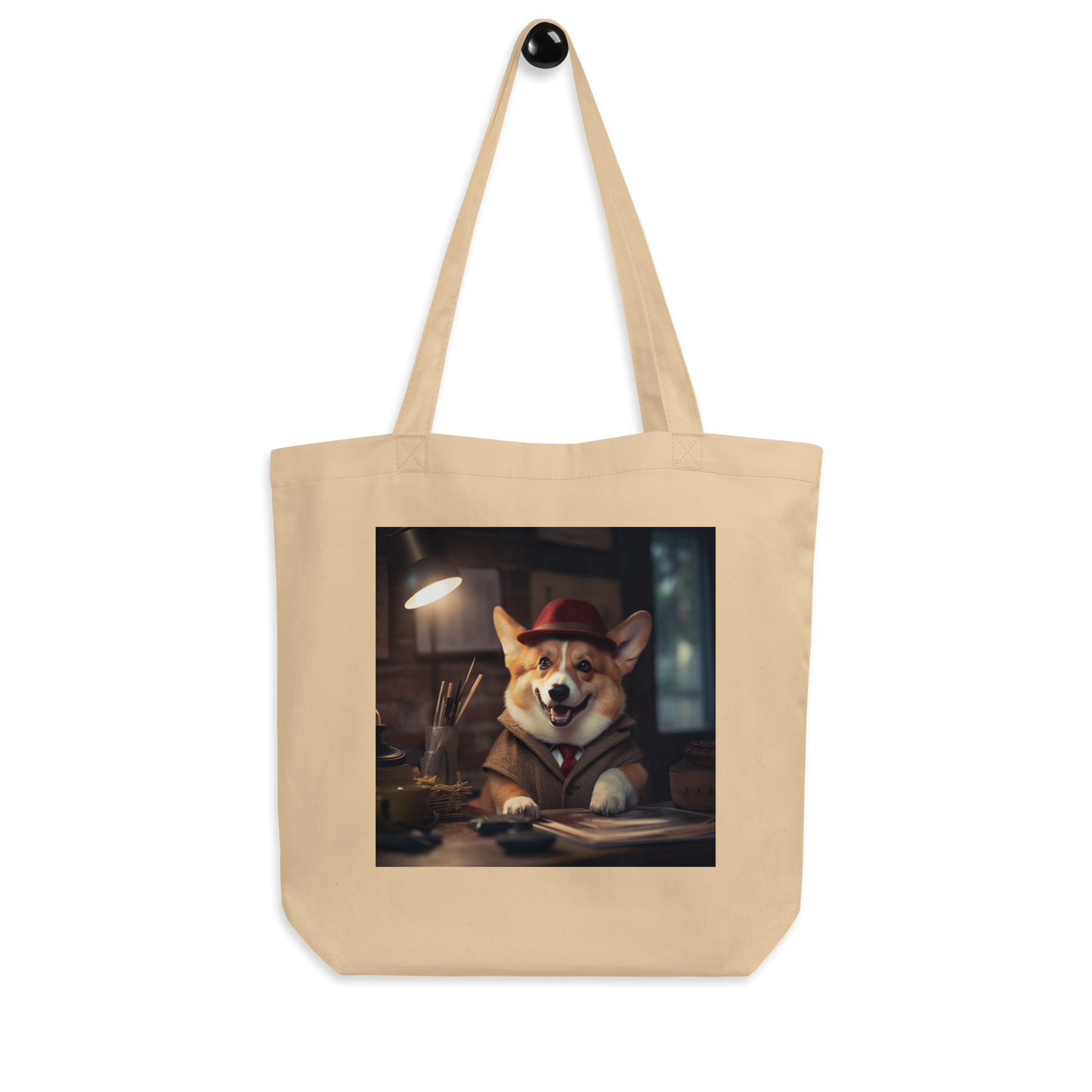 Pembroke Welsh Corgi Detective Eco Tote Bag