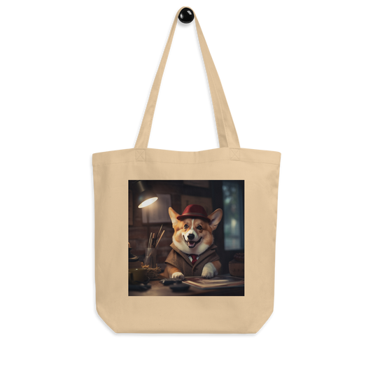 Pembroke Welsh Corgi Detective Eco Tote Bag