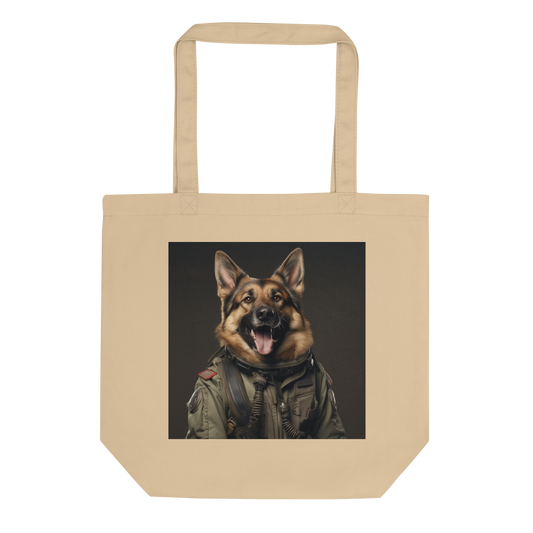German Shepherd Military Person Eco Tote Bag