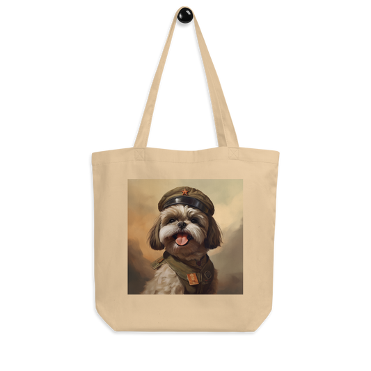 Shih Tzu Military Person Eco Tote Bag