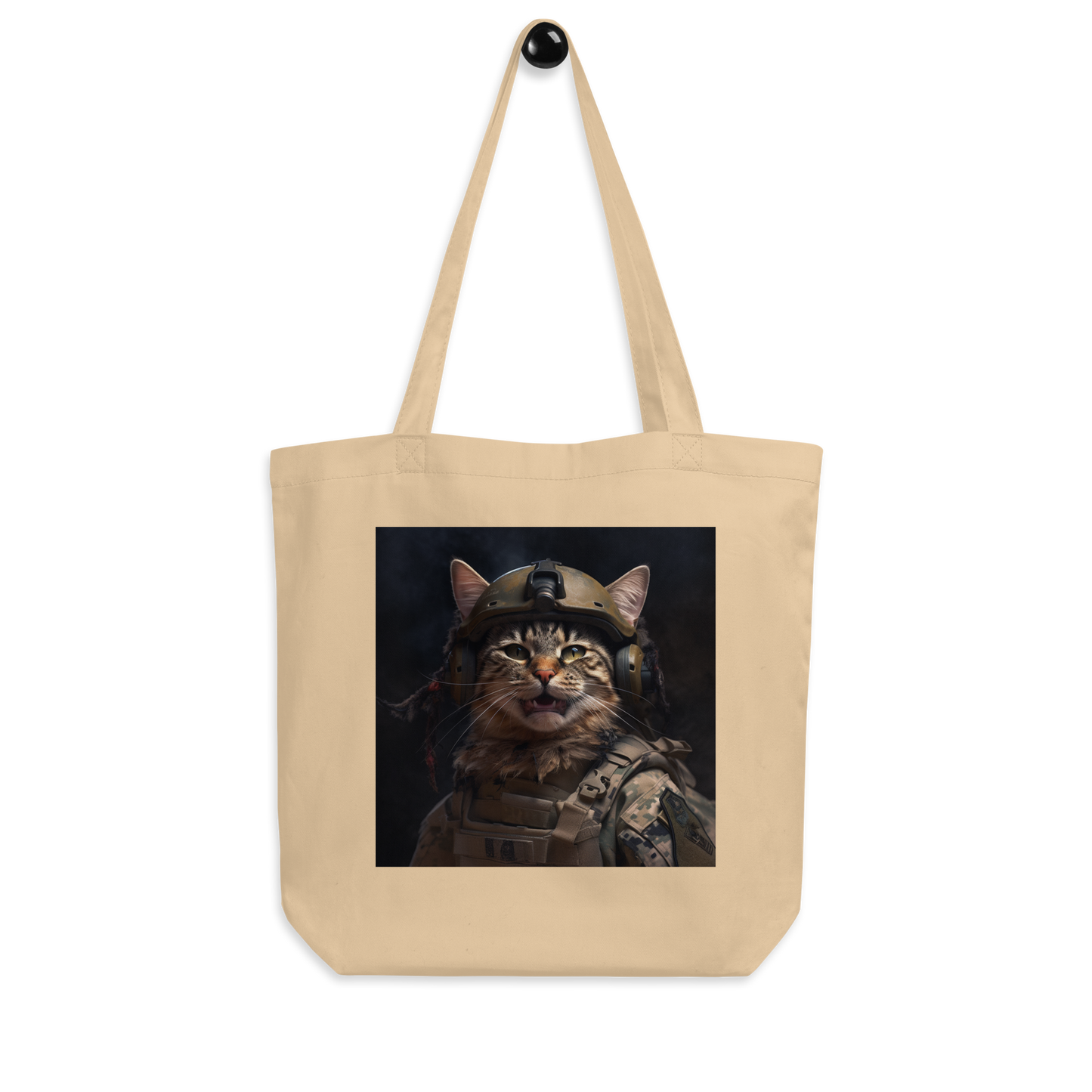 Maine Coon Military Person Eco Tote Bag