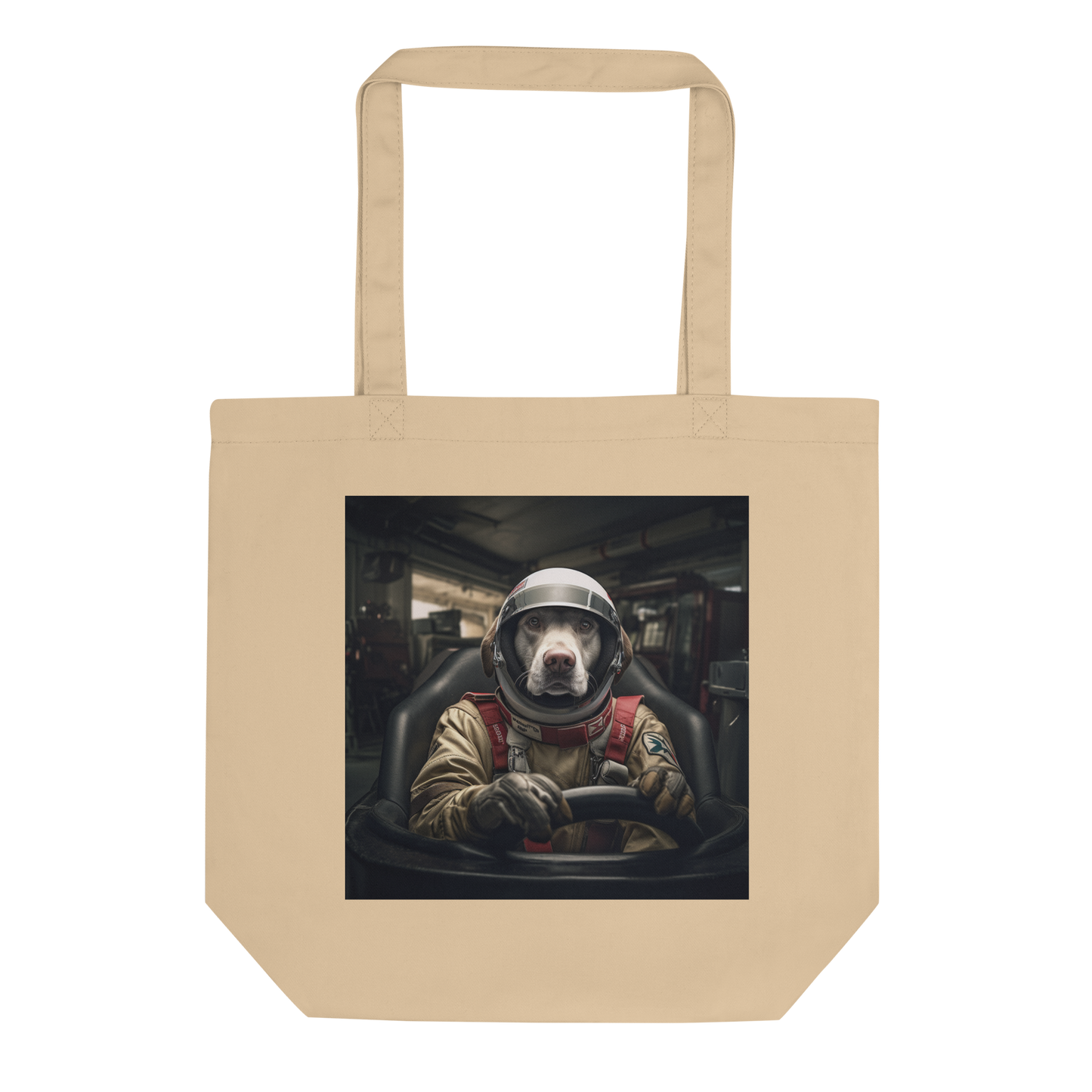 Labrador Retriever F1 Car Driver Eco Tote Bag